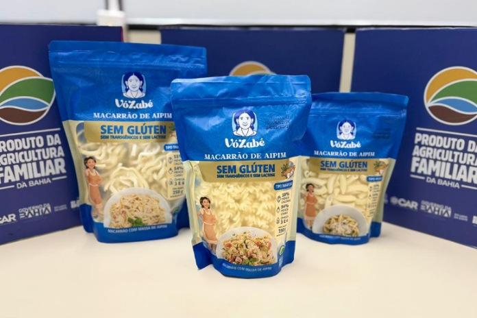 Macarrão de aipim da agricultura familiar de Miguel Calmon ganha nova embalagem
