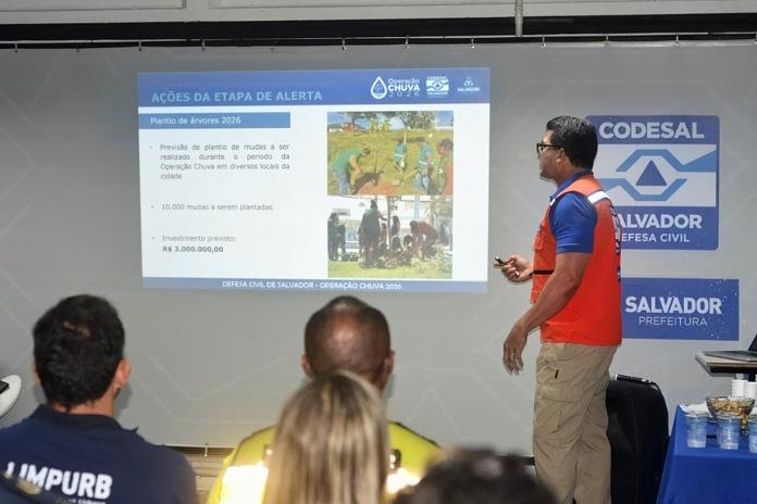 Operação Chuva 2026: Codesal reúne órgãos municipais e alinha estratégias de prevenção em Salvador